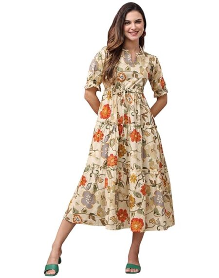 Women's Floral Midi Dress