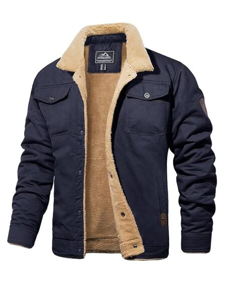 Jacket Quilted Coat Sherpa Lined
